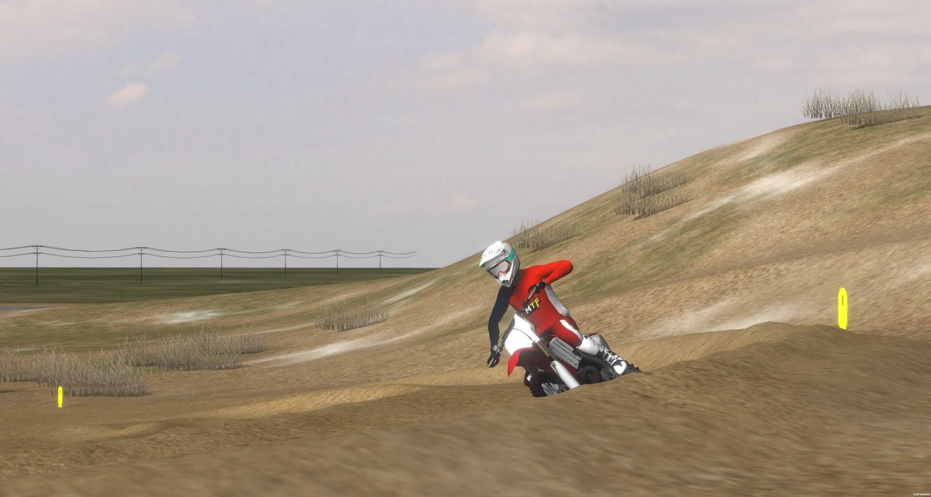 Motocross The Force screenshot: corner rut