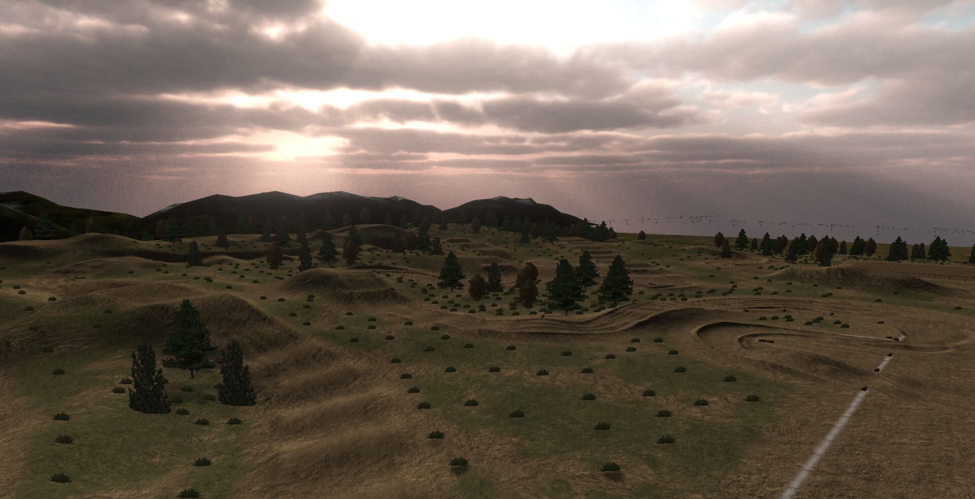 Motocross The Force screenshot: track overview